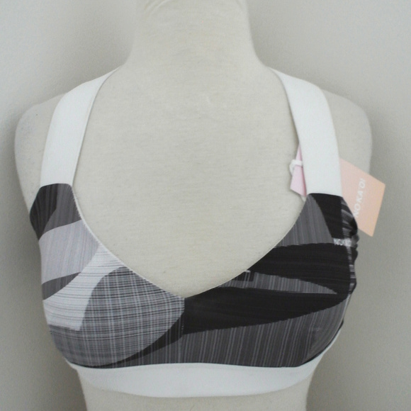 NO KA OI Ola bra gray white print 00 XS NWT